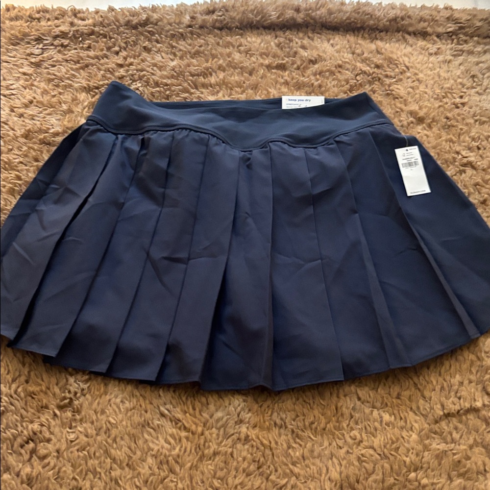 Old Navy Blue Pleated Skort